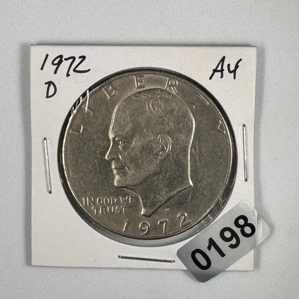 1972 D Eisenhower Type 3 Dollar IKE US Mint Coin Denver Copper Nickel Clad AU
